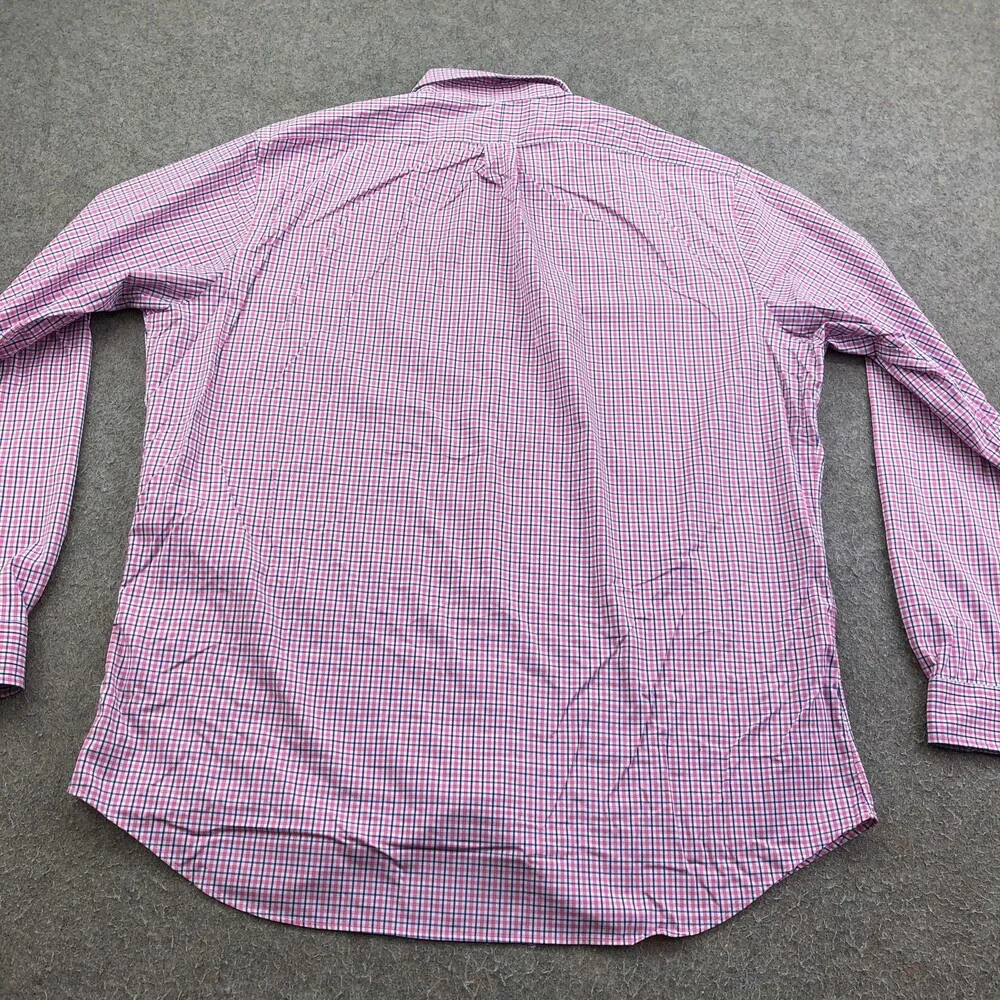 Ralph Lauren Shirt Mens XL Pink Check Long Sleeve Button Down Classic Fit Casual